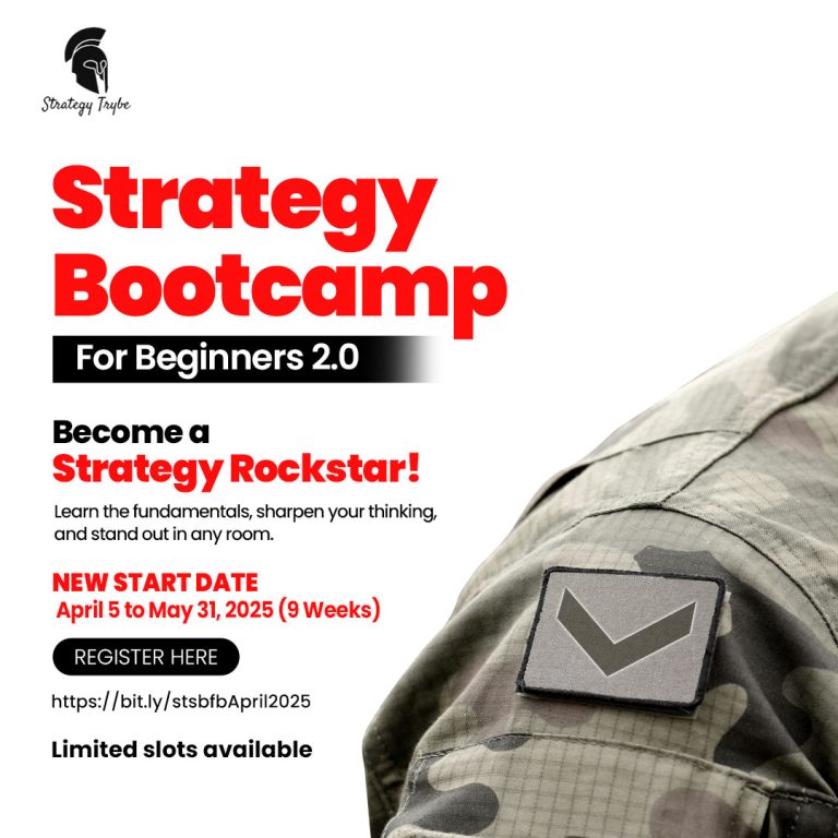 STRATEGY BOOTCAMP FOR BEGINNERS April 5 2025